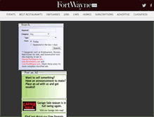 Tablet Screenshot of classifieds.fortwayne.com